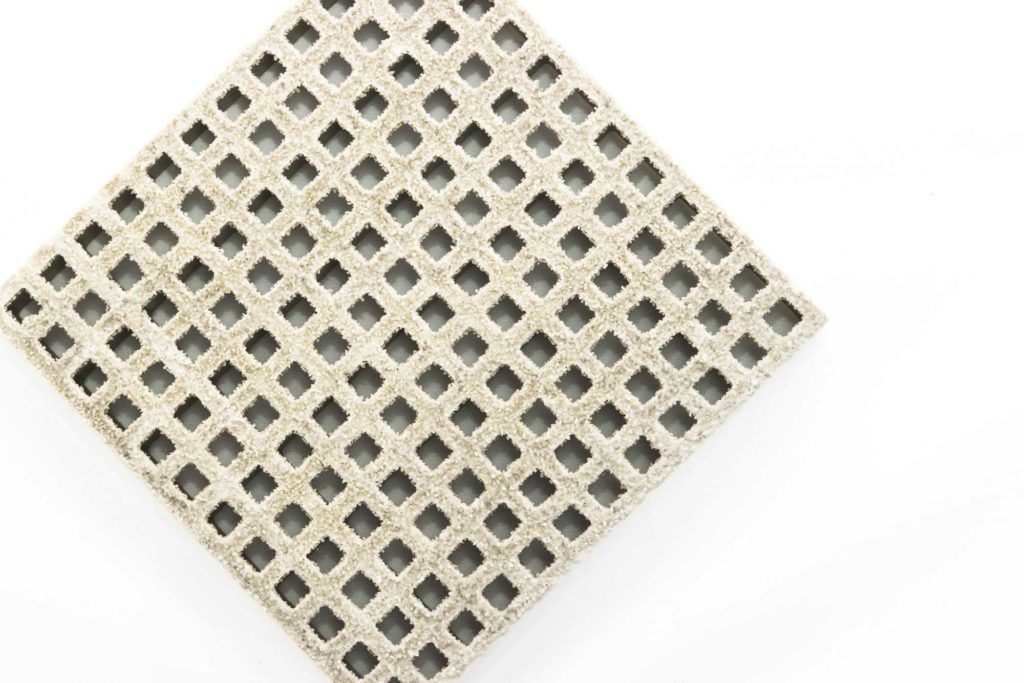 FRP mini mesh grating light grey RAL 7035